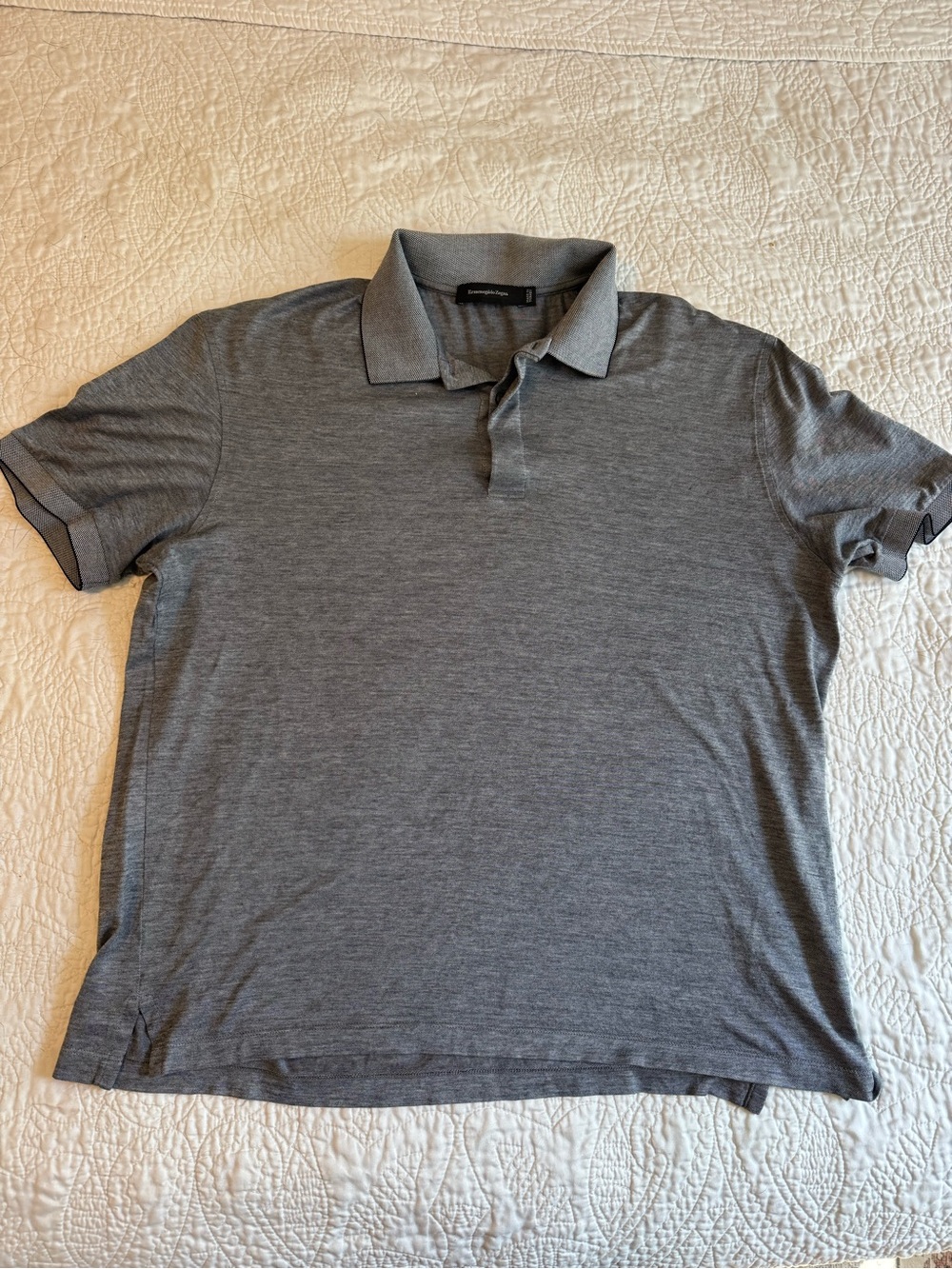 Ermenegildo Zegna Gray Polo Shirt